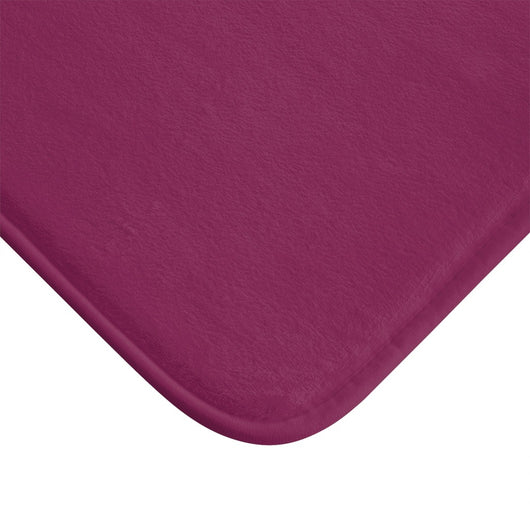 cclose up of purple Boho chic bath mat