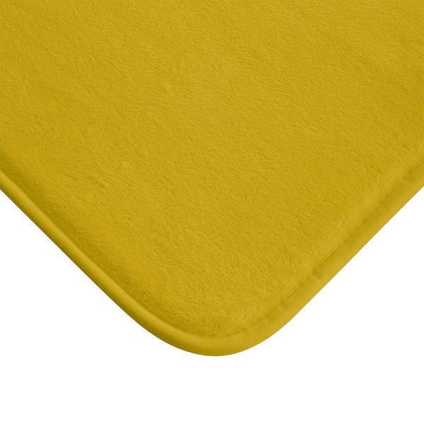 close up of mustard bath mat