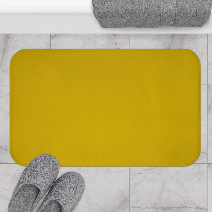 ultrasoft washable mustard bath mat