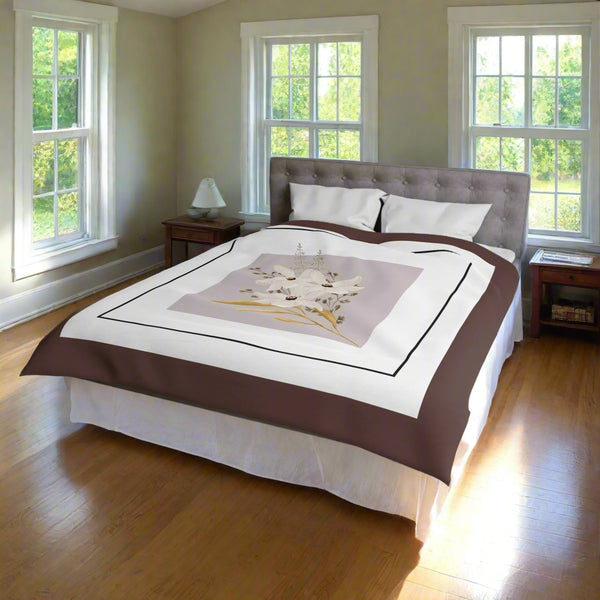 Raku Brown Wildflower duvet cover