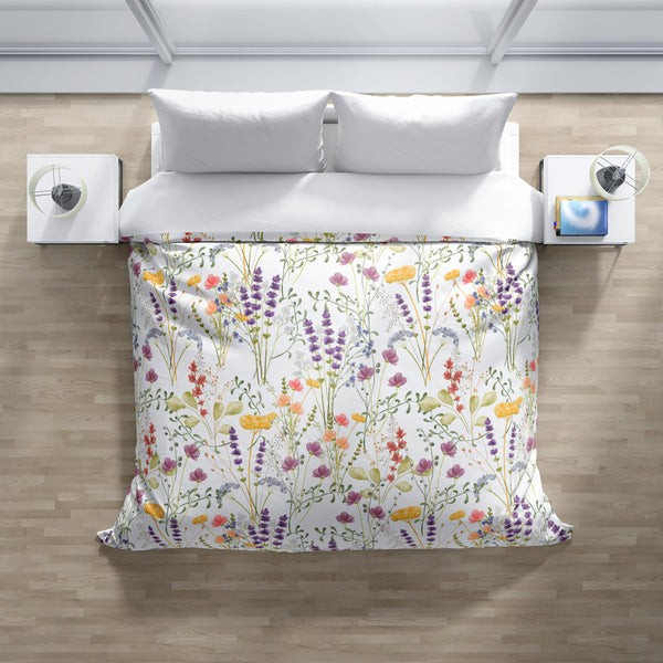 *NEW* Ultrasoft Watercolor Wildflowers Duvet cover