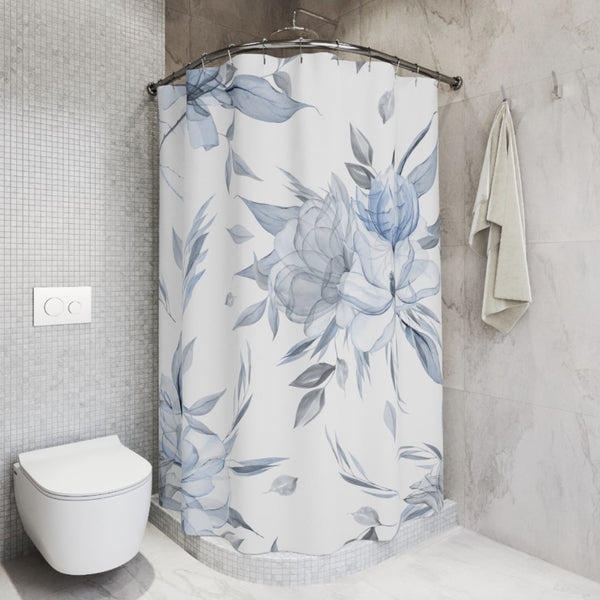 *NEW* Hand-Painted Floral Watercolor Shower Curtain #3