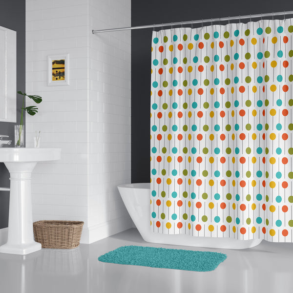 Washable Fabric Shower Curtain With Unique Fun Design For Kids - Lovabubble