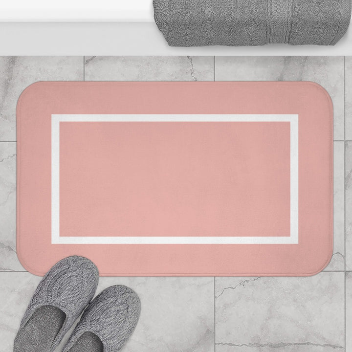 luxury pink bath mat