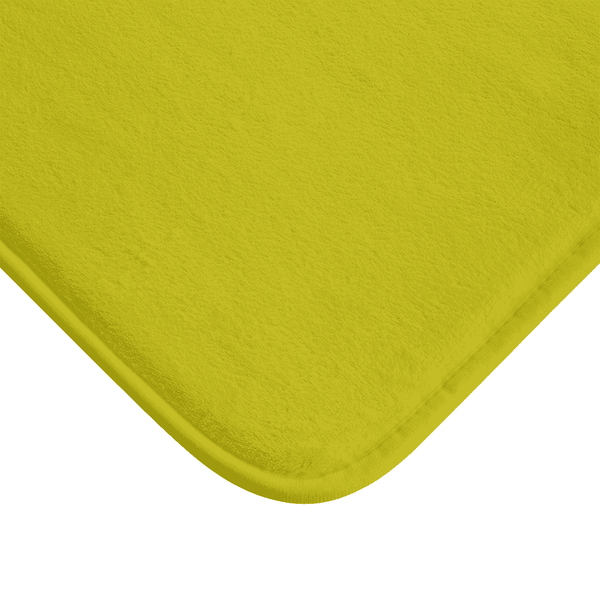 Ultra Soft Absorbent Washable Yellow Bath Mat