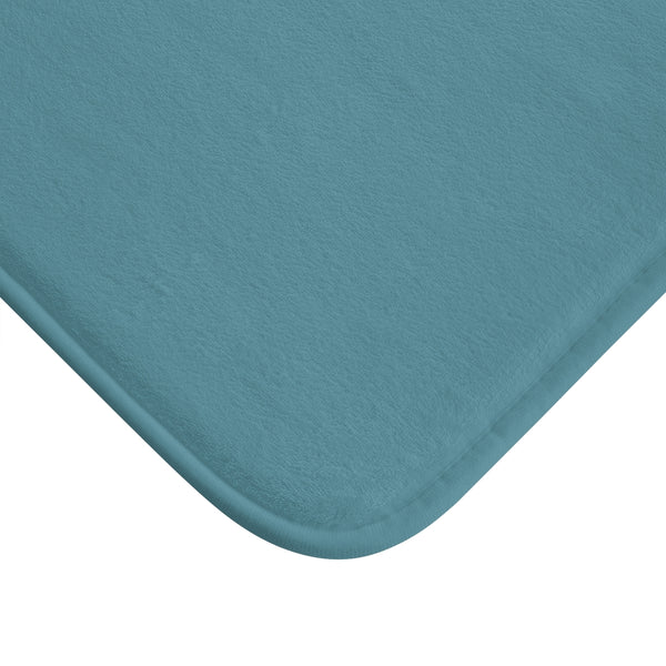 Ultra Soft Luxurious Washable Matching Bath Mat For Turquoise Botanics Shower Curtain