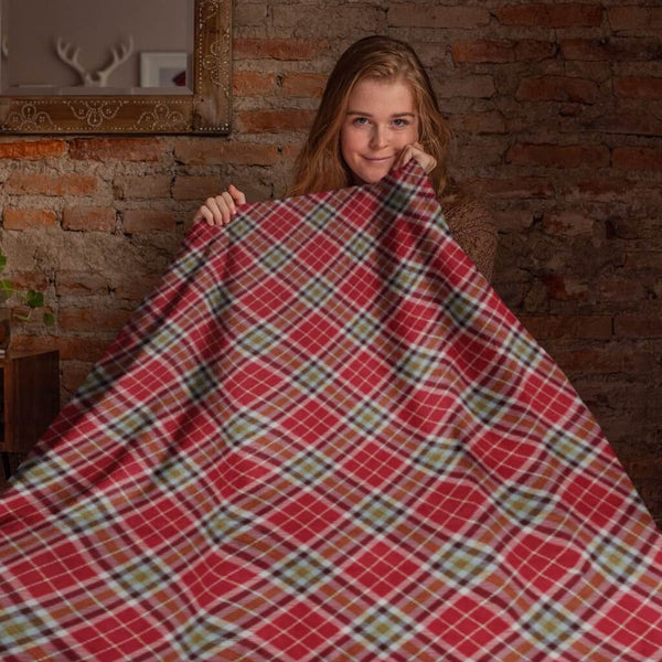 Unique Reversible Warm Cozy Lightweight Plaid Fleece Blanket - Bannock Shore